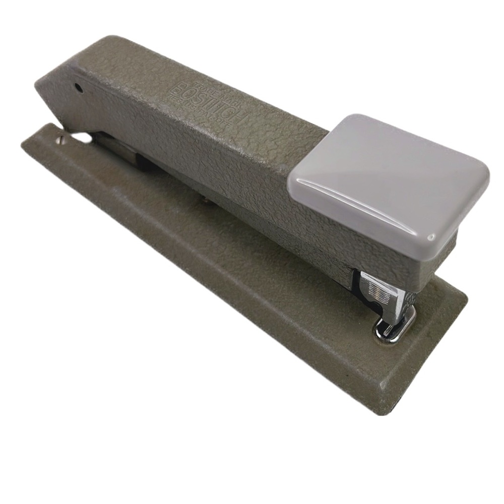 Vintage BOSTITCH Stapler Heavy Duty Model Gray‎ Industrial Steel USA